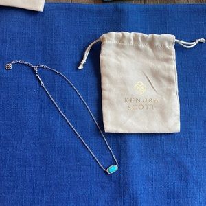 Kendra Scott Elisa short turquoise necklace